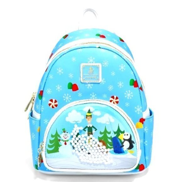 Loungefly Elf‎ Buddy's Snowball Fight & Sweets Mini Backpack - Picture 1 of 5